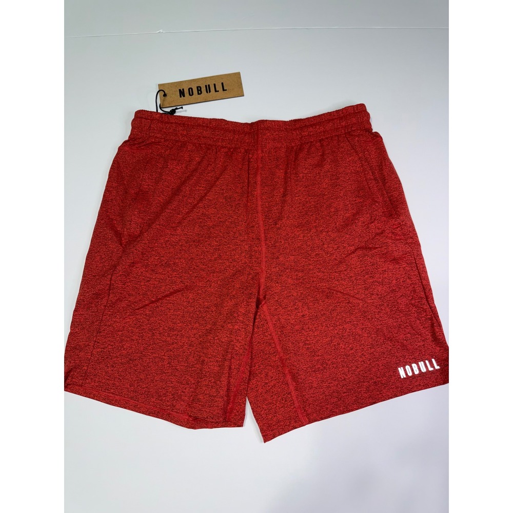 NOBULL Mens Training Shorts Red Heather Athletic Gym Workout XL NWT